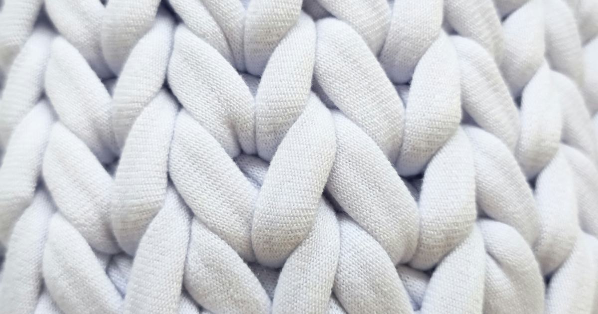 Gros plan sur des fibres naturelles de coton