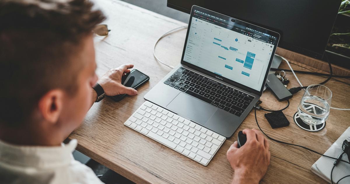 Person Working at Desk