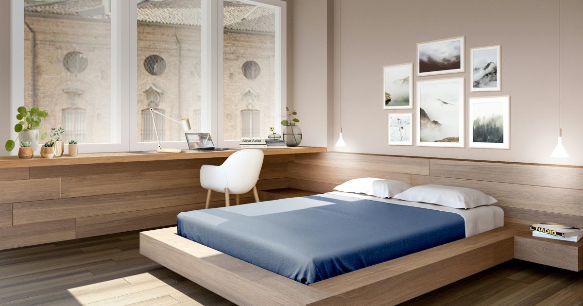 Coupe transversale d'un matelas double ergonomique