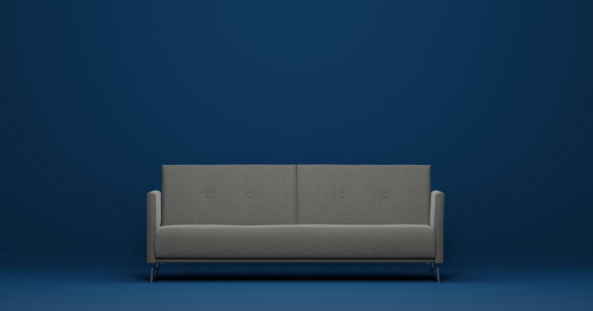 Futon fixe dans un intérieur moderne