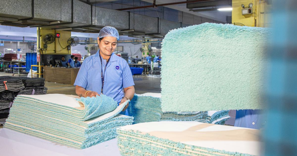 Emballage d'un matelas en latex naturel certifié
