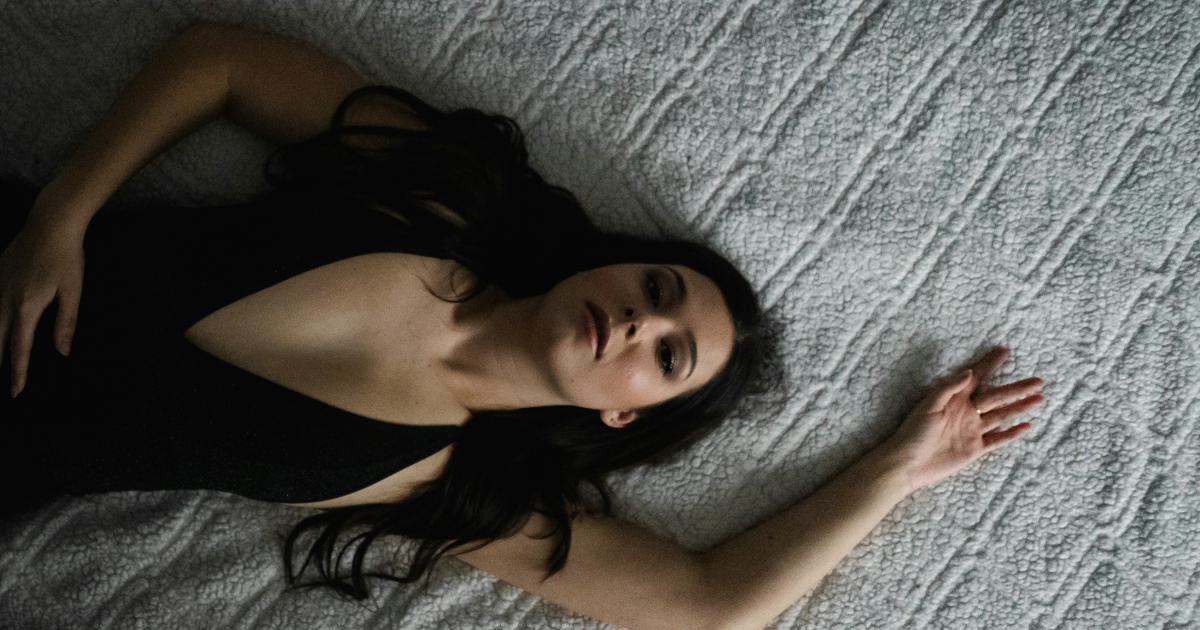 Sleeping woman in comfortable position