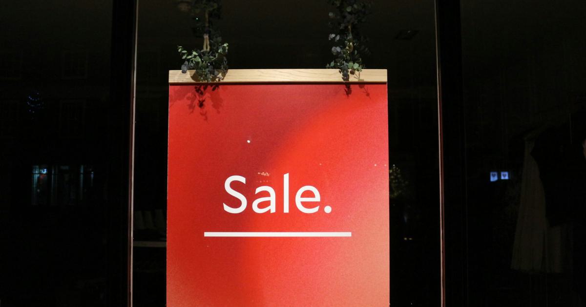 Affiche de soldes