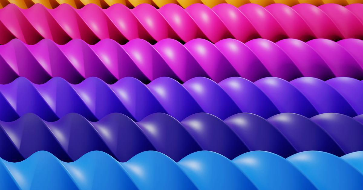Gros plan sur un matelas coloré