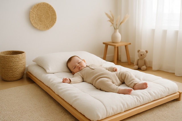 Les avantages et inconvénients du lit au sol pour bébé