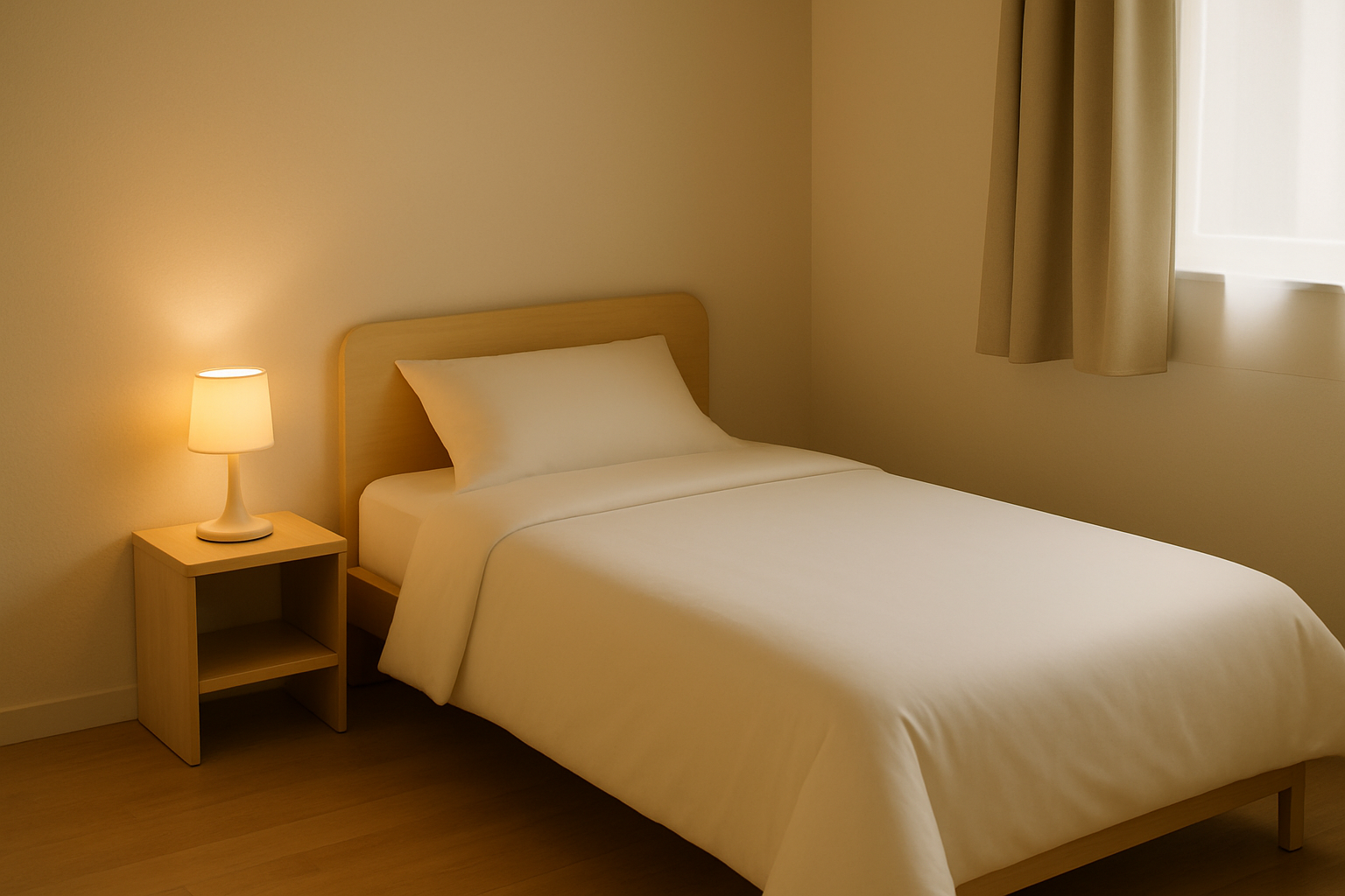 Chambre moderne équipée d