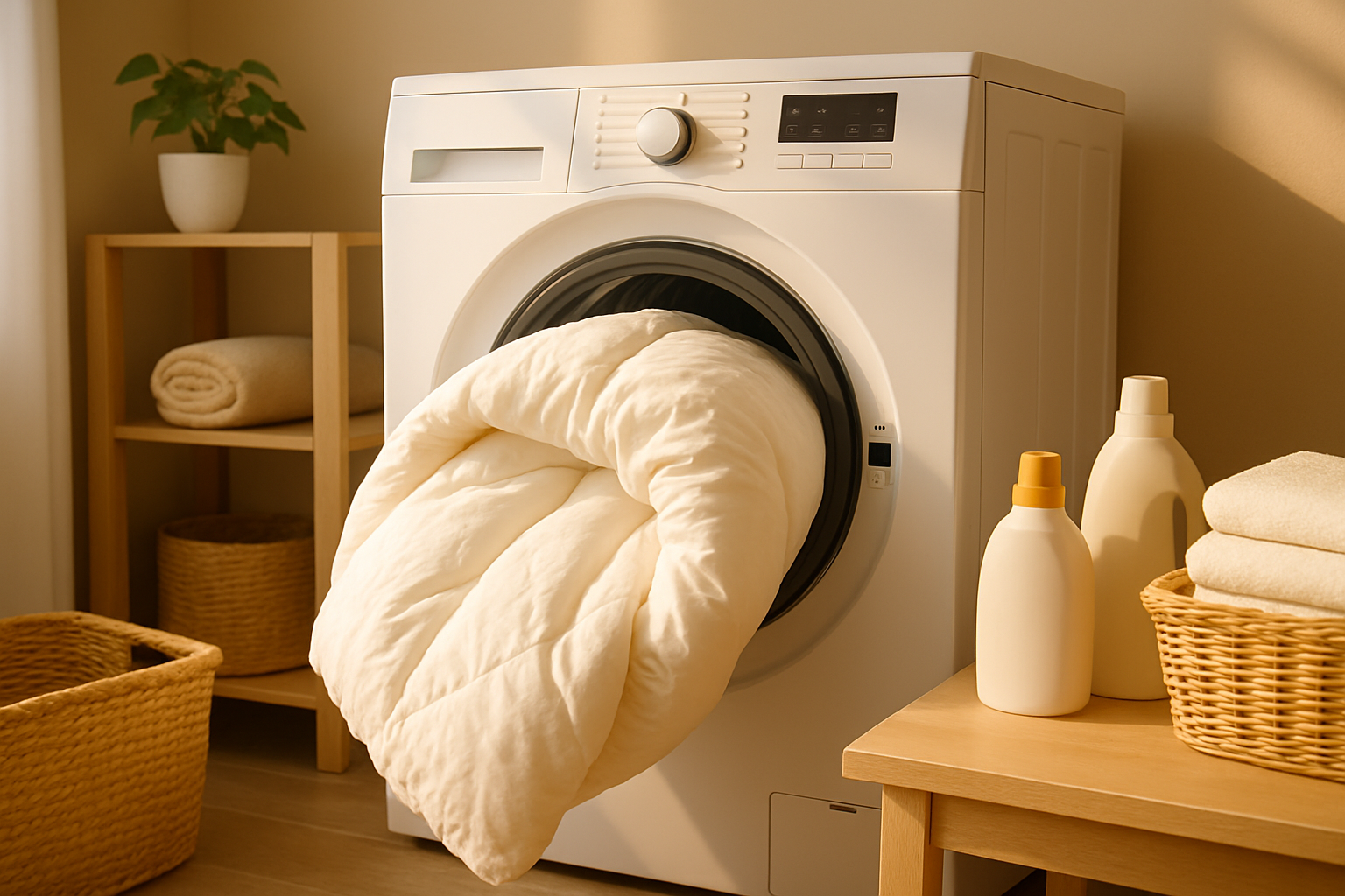 Comment laver une couette dans la machine à laver sans l'abîmer?